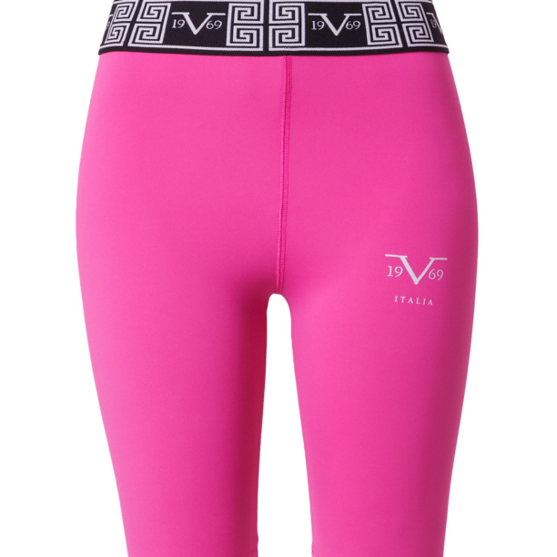 19V69 ITALIA Pantaloni sport 'ALEXA'  roz / negru / alb