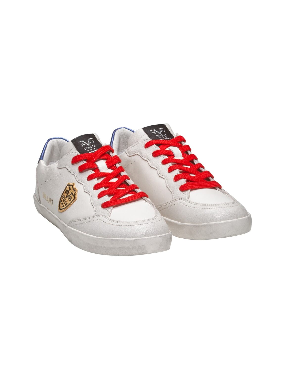 19V69 ITALIA Sneaker low 'Cinque'  albastru / roșu / alb preţ