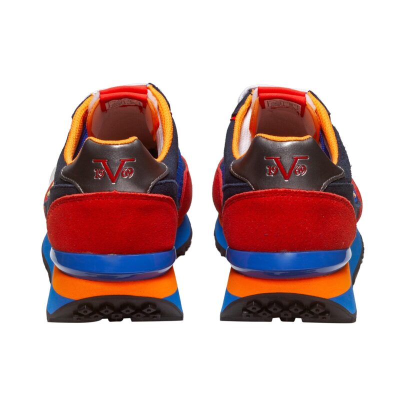 Cumpăra 19V69 ITALIA Sneaker low 'Satorio'  albastru deschis / roșu / negru