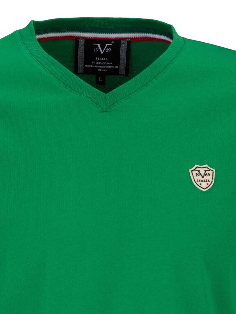 19V69 ITALIA Tricou 'Toni'  bej / verde / negru preţ