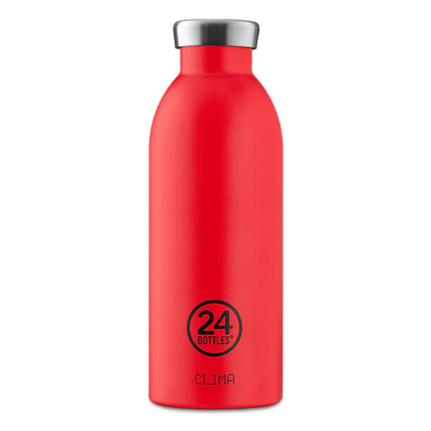 24 Bottles Clima Bottle Stone Hot Red 500ml