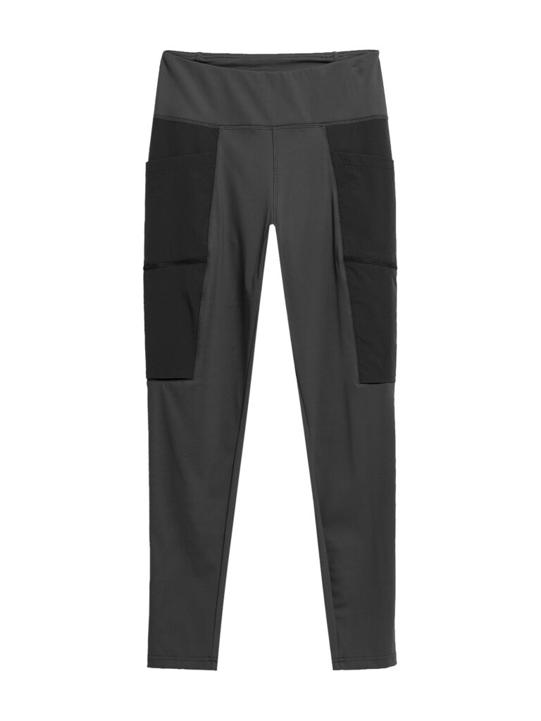 4F Pantaloni sport  gri închis / negru