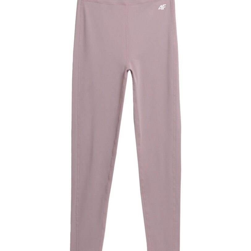 4F Pantaloni sport  gri taupe / alb
