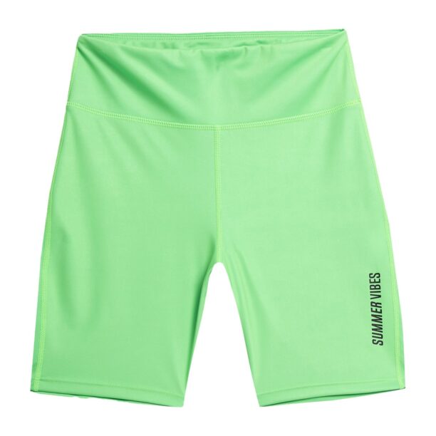 4F Pantaloni sport  verde deschis / negru