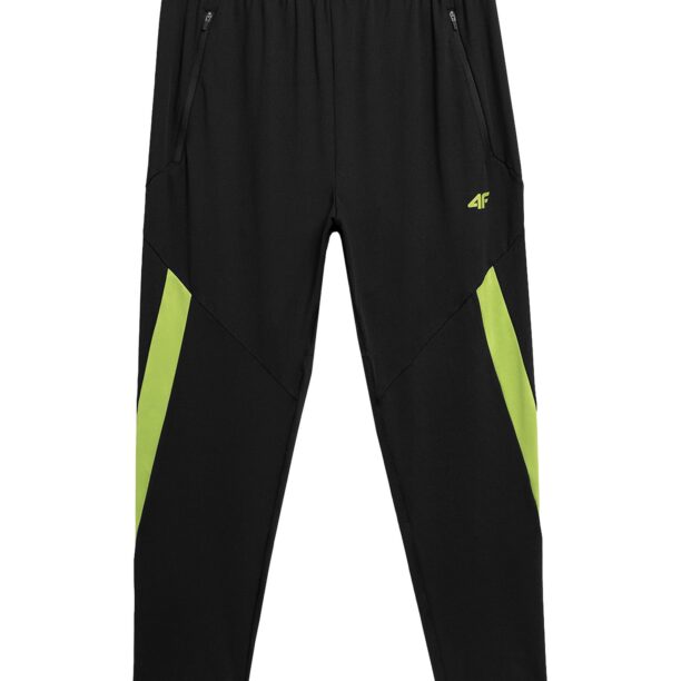 4F Pantaloni sport  verde / negru