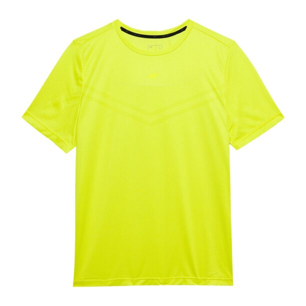 4F Tricou funcțional  galben neon