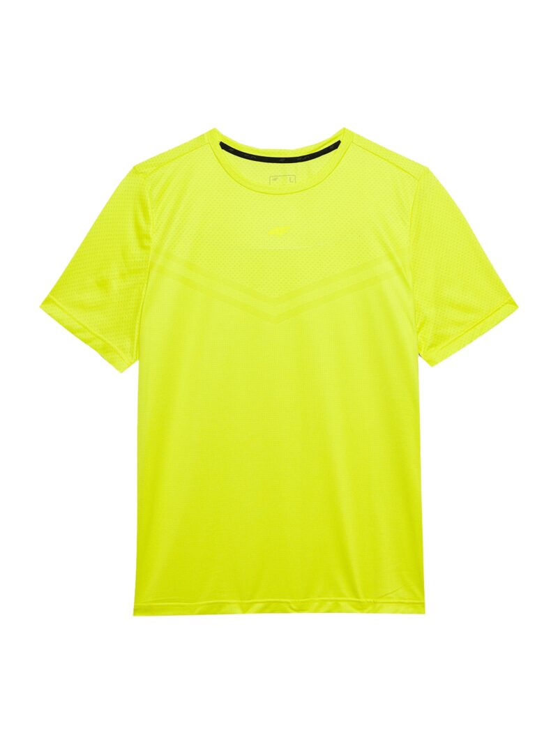 4F Tricou funcțional  galben neon