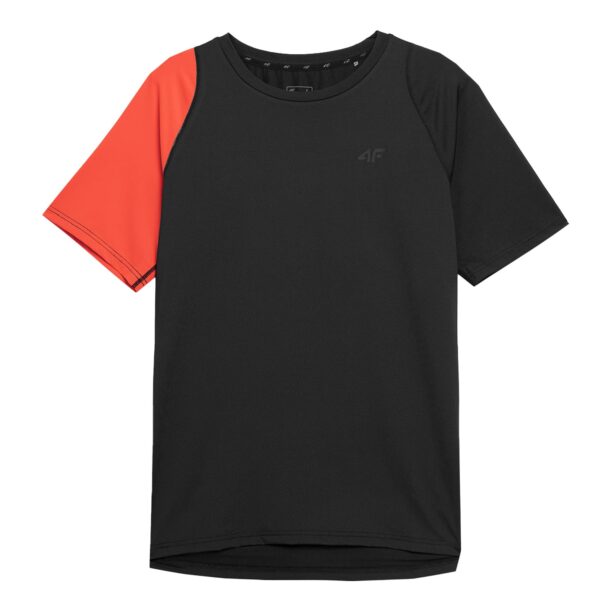 4F Tricou funcțional  roșu orange / negru