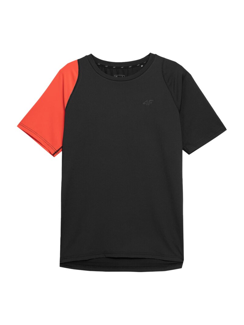 4F Tricou funcțional  roșu orange / negru