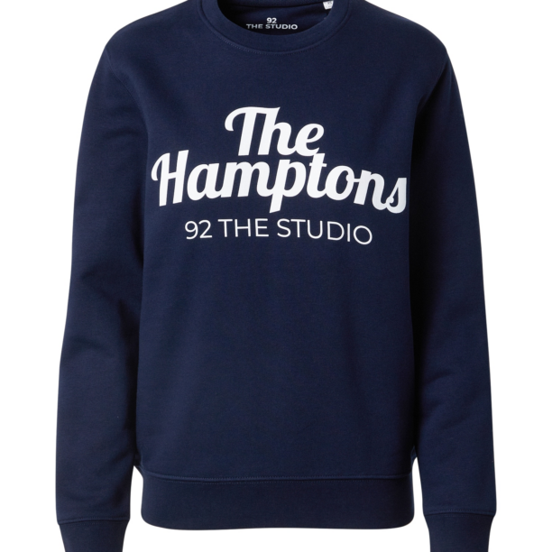 92 The Studio Bluză de molton 'The Hamptons'  bleumarin / alb