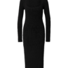 A LOT LESS Rochie tricotat 'Arabella'  negru