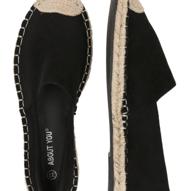 ABOUT YOU Espadrile 'Janine'  negru