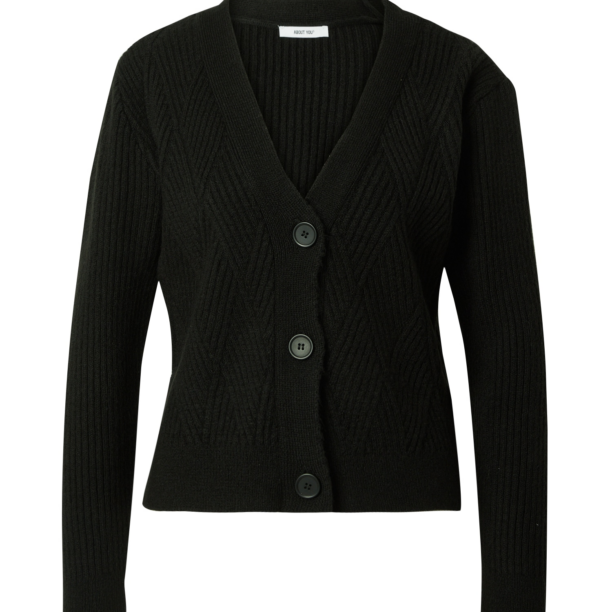 ABOUT YOU Geacă tricotată 'Elisabeth Cardigan'  negru