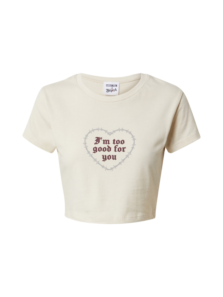 ABOUT YOU x Sharlota Tricou 'Caja'  crem