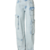 ABOUT YOU x irinassw Pantaloni eleganți 'Sina'  albastru denim