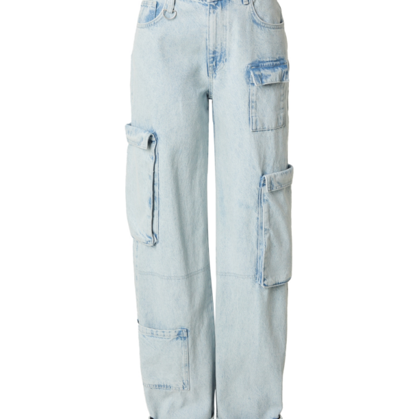 ABOUT YOU x irinassw Pantaloni eleganți 'Sina'  albastru denim