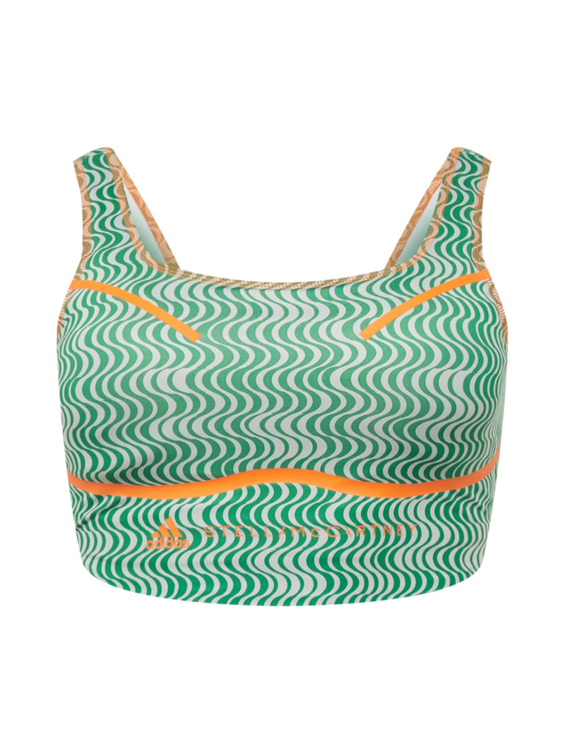 ADIDAS BY STELLA MCCARTNEY Sport top 'Truepurpose Printed '  verde / portocaliu / alb