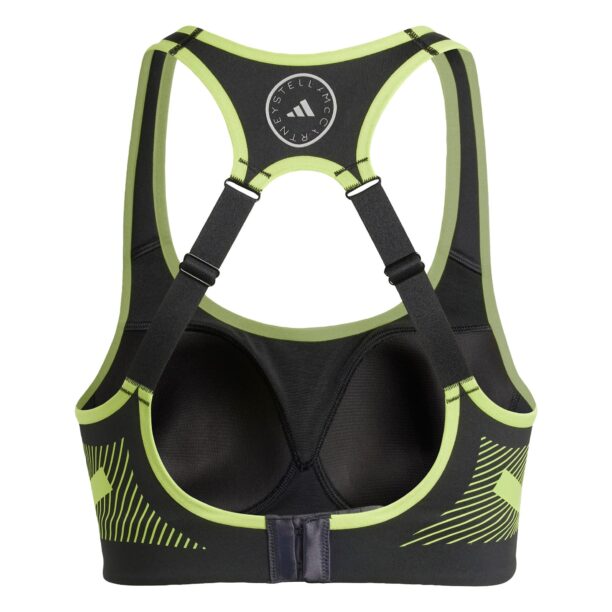 Preţ ADIDAS BY STELLA MCCARTNEY Sutien sport 'TruePace'  verde măr / negru / alb