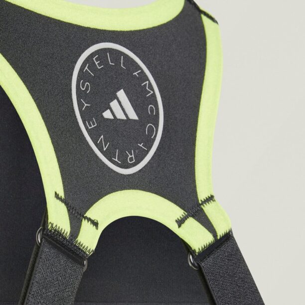 ADIDAS BY STELLA MCCARTNEY Sutien sport 'TruePace'  verde măr / negru / alb