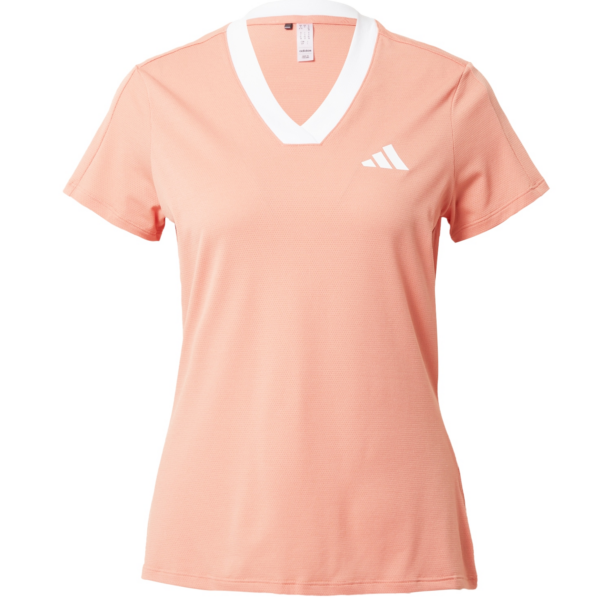 ADIDAS GOLF Tricou funcțional  portocaliu somon / alb