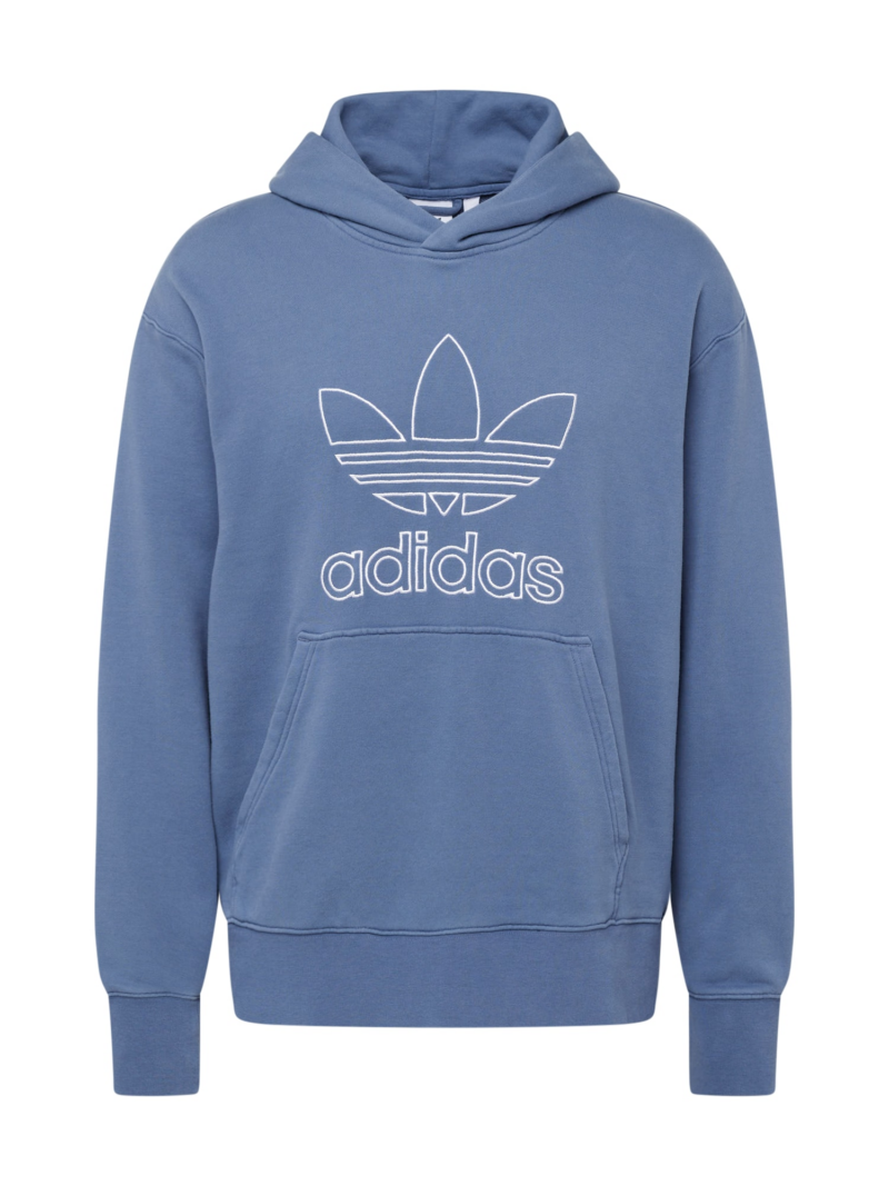 ADIDAS ORIGINALS Bluză de molton  albastru marin / alb