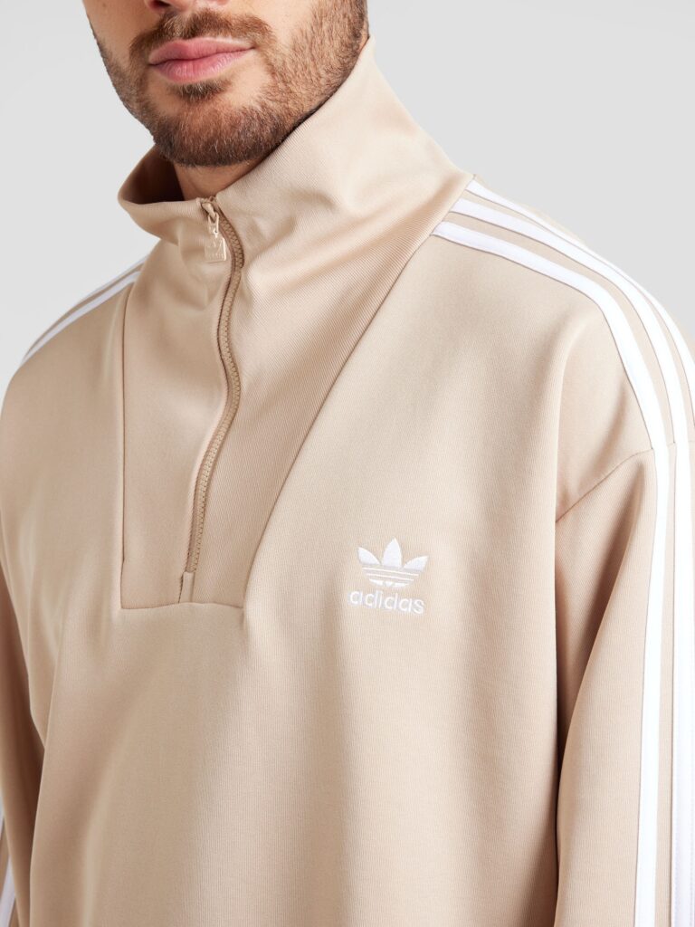 Cumpăra ADIDAS ORIGINALS Bluză de molton  bej / alb