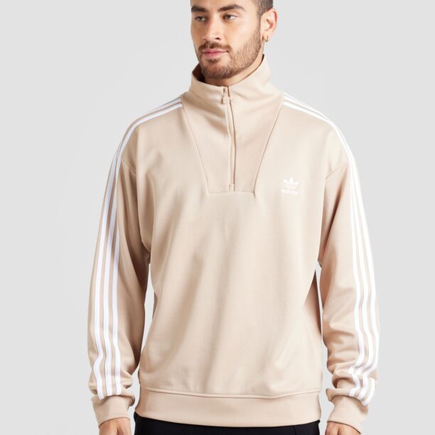 ADIDAS ORIGINALS Bluză de molton  bej / alb