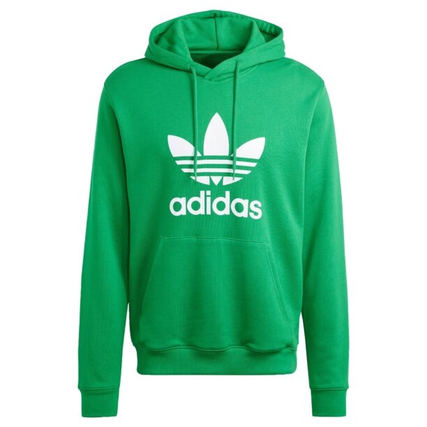 ADIDAS ORIGINALS Bluză de molton  verde / alb