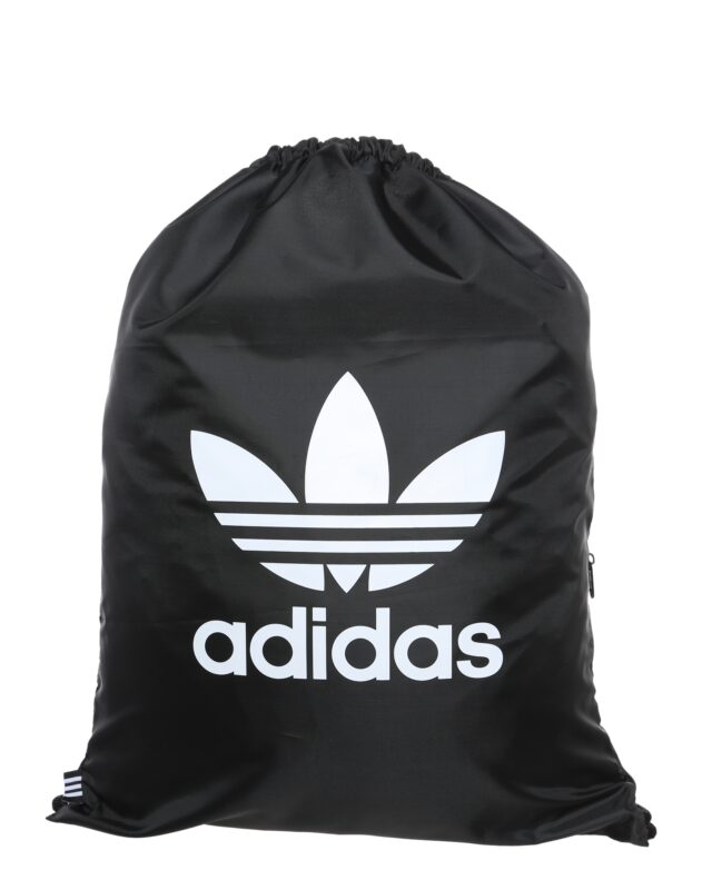 ADIDAS ORIGINALS Ghiozdan sac 'Trefoil Gym Sack'  negru / alb natural