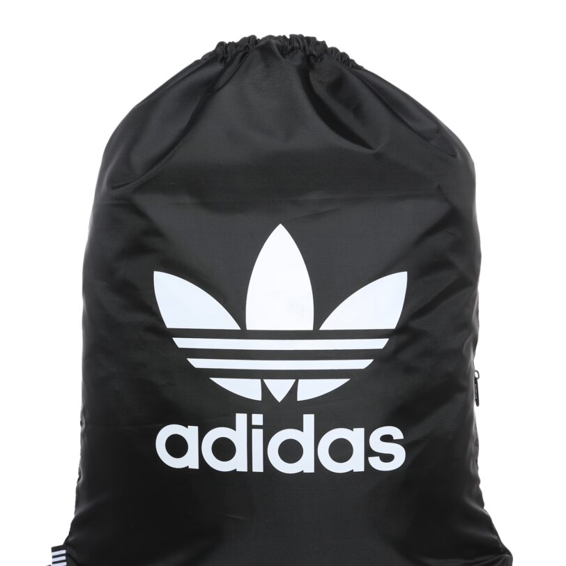 ADIDAS ORIGINALS Ghiozdan sac 'Trefoil Gym Sack'  negru / alb natural
