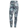 ADIDAS ORIGINALS Leggings 'Allover Print Flower'  albastru / negru / alb