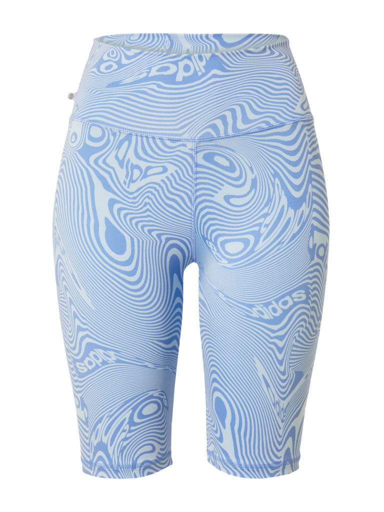 ADIDAS ORIGINALS Leggings 'Marble Print Bike'  albastru / albastru deschis