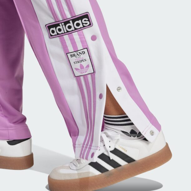 Cumpăra ADIDAS ORIGINALS Pantaloni 'Adibreak'  mov prună / alb