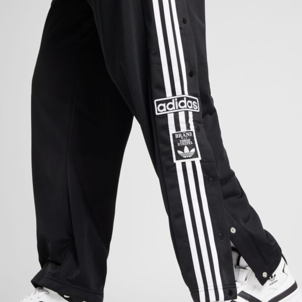 ADIDAS ORIGINALS Pantaloni 'Adibreak'  negru / alb preţ