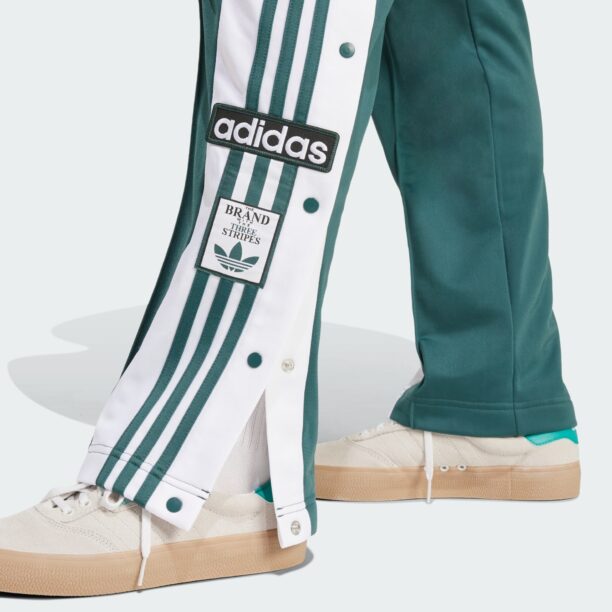 Preţ ADIDAS ORIGINALS Pantaloni 'Adibreak'  verde închis / alb