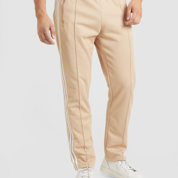 Preţ ADIDAS ORIGINALS Pantaloni 'Adicolor Classics Beckenbauer'  bej / alb