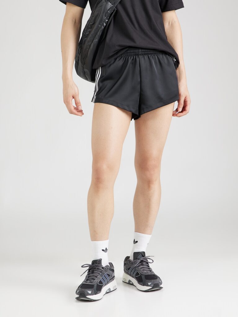 ADIDAS ORIGINALS Pantaloni 'Pride'  negru / alb