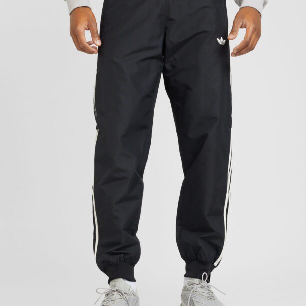 ADIDAS ORIGINALS Pantaloni 'Q3 Atlanta'  negru / alb murdar