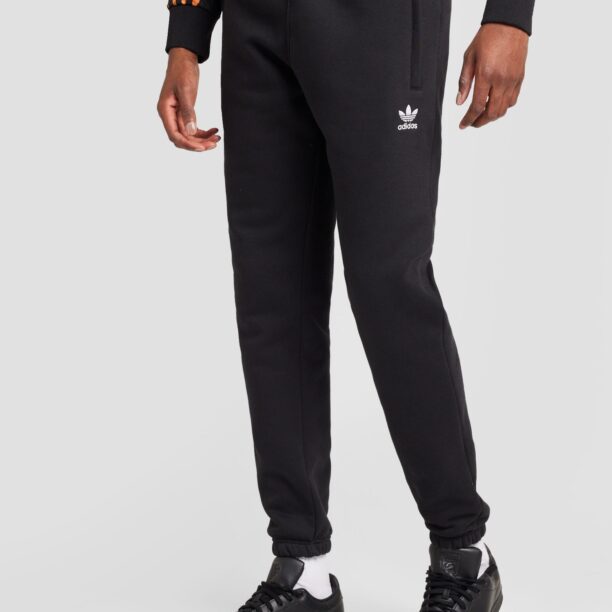 ADIDAS ORIGINALS Pantaloni 'Trefoil Essentials'  negru / alb