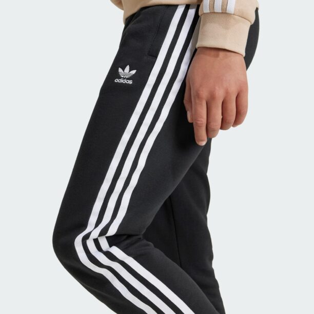 ADIDAS ORIGINALS Pantaloni 'Trefoil'  negru / alb