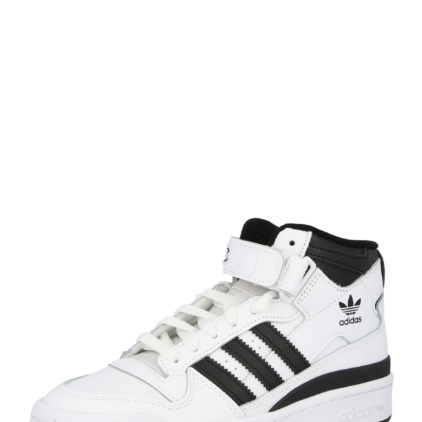 ADIDAS ORIGINALS Sneaker 'Forum Mid'  negru / alb