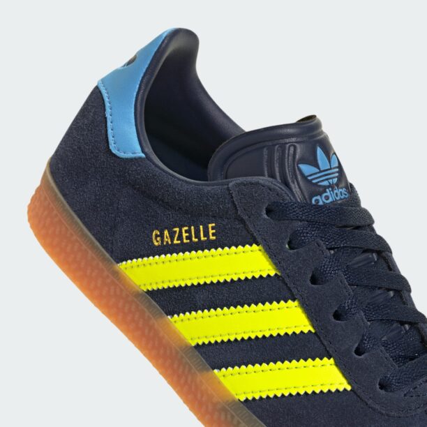 Original ADIDAS ORIGINALS Sneaker 'Gazelle'  bleumarin / azuriu / galben