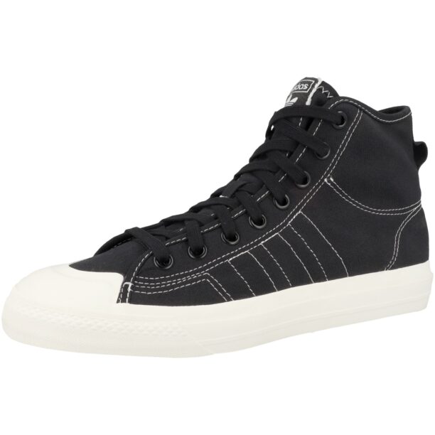 ADIDAS ORIGINALS Sneaker înalt 'Nizza Rf'  negru / alb