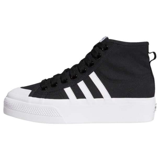 ADIDAS ORIGINALS Sneaker înalt 'Nizza'  negru / alb