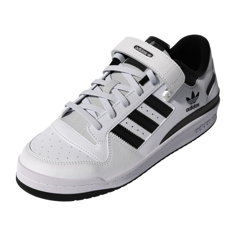 ADIDAS ORIGINALS Sneaker low 'Forum'  negru / alb