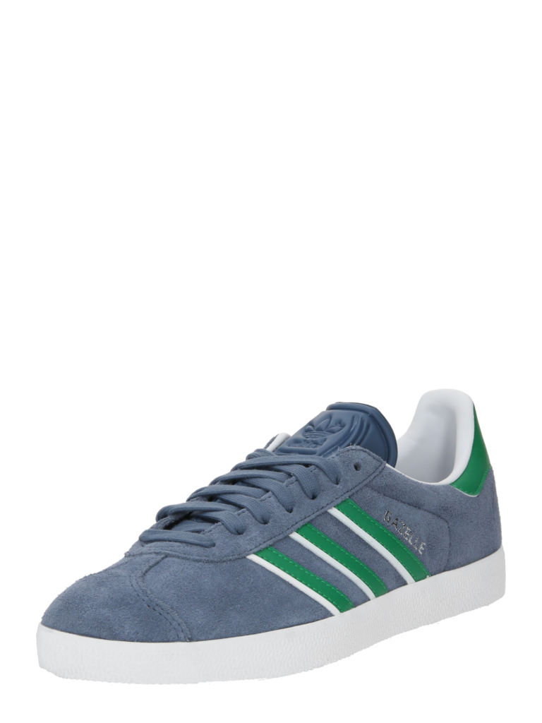 ADIDAS ORIGINALS Sneaker low 'Gazelle'  albastru porumbel / verde / argintiu / alb