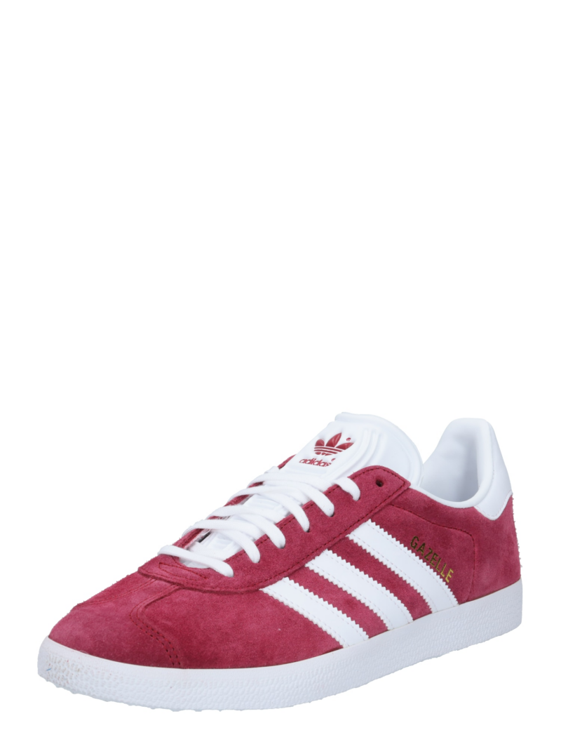 ADIDAS ORIGINALS Sneaker low 'Gazelle'  roșu merlot / alb