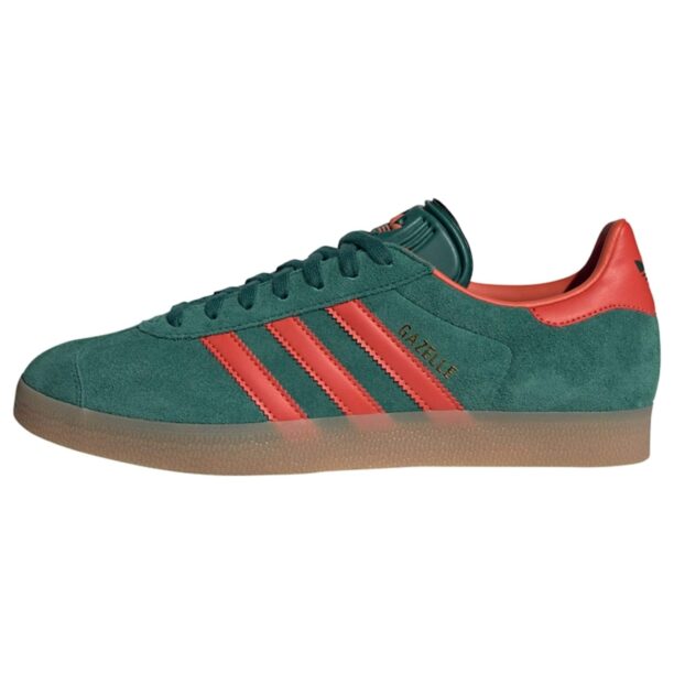 ADIDAS ORIGINALS Sneaker low 'Gazelle'  verde închis / portocaliu homar