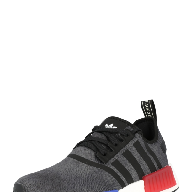 ADIDAS ORIGINALS Sneaker low 'Nmd R1'  albastru / gri metalic / roșu intens / negru