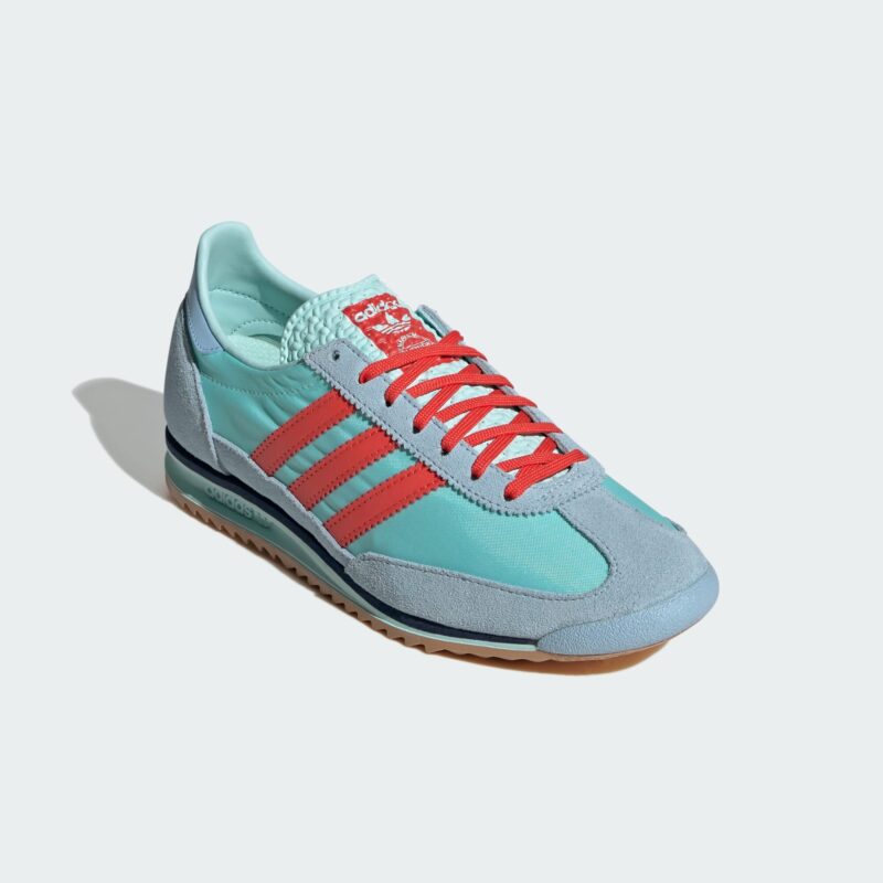 Preţ ADIDAS ORIGINALS Sneaker low 'SL 72 OG'  turcoaz / albastru porumbel / roșu